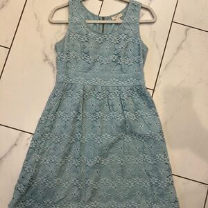 Blue Lace Kids Dress